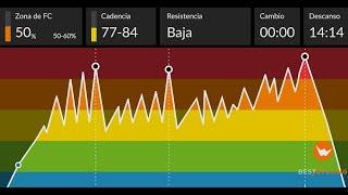 Intervalos eléctricos - Sesión de Ciclo Indoor / Spinning de nivel 3