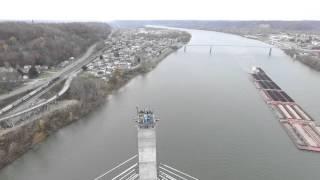 The New Ironton Russell Bridge under construction