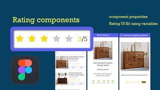 Interactive Star Rating Component using variables and component properties | Star Rating