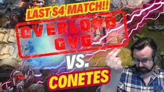 Guild Wars Attacks!! vs. Conetes LAST MATCH OF S4 + Final Overlord Rankings - Watcher of Realms GvG