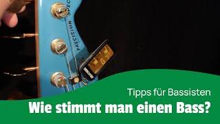 Wie stimmt man einen E-Bass? Bass lernen für Anfänger