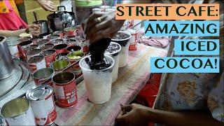 STREET CAFE VLOG: SIMPLE YET AMAZING ICED COCOA IN THAILAND! @cocoama Samutprakan Thailand