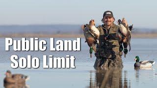 DUCK HUNTING a TINY Ice Hole