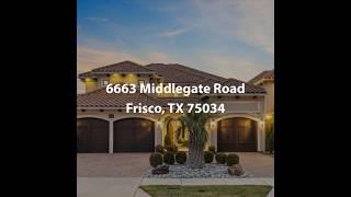 6663 Middlegate Road Frisco TX 75034 | 4 Bedroom Home For Sale