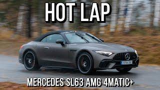 HOT LAP // MERCEDES SL63 AMG 4MATIC+ // VERY WET TRACK