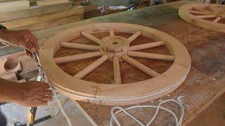 Making a Wooden Hand Cart Wheel | Wheelwright