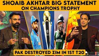 Shoaib Akhtar BIG Statement on Champions Trophy | Pakistan Destroyed Zimbabwe in 1st T20 | Cric Care