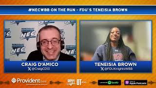 #NECWBB On The Run - FDU's Teneisia Brown