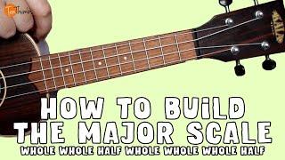 WWHWWWH/Pull Off/Hammer On - Ukulele Theory and Major Scale Exercises