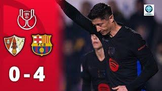 Lewandowski trifft doppelt für enstpannten Einzug ins Achtelfinale! | UD Barbastro - FC Barcelona