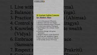 10 Ancient Indian Lessons #shorts #lifeunlockedwitharchna #modernmen #lessons #Ancient #viral #life