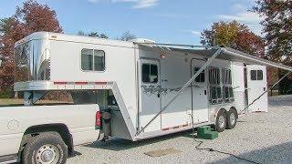 2003 Featherlite 8537 3 horse trailer w/ living quarters walk-around tutorial video