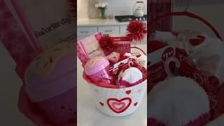 valentines basket ️🩷 #asmr #aesthetic #valentinesday #pink #giftbasket