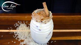 Traditional Mexican HORCHATA Fresh Milk Drink Recipe Agua Fresca de Arroz #shorts