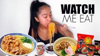 RAMEN NOODLES MUKBANG! Watch Me Eat | THERESATRENDS