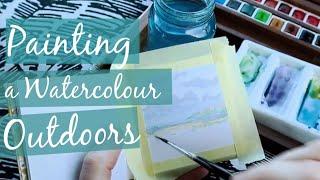 PAINTING OUTDOORS - WATERCOLOUR