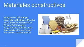 Materiales de construcción - ingeniería civil 1°D