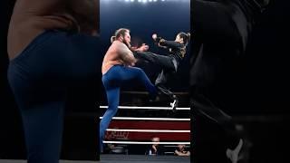 Arena humiliation? The moment the girl lifted her leg, the strong man regretted it #kungfu #fight