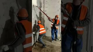 Как правильно штукатурить стену #механизированнаяштукатурка #штукатурка #технологияштукатурки