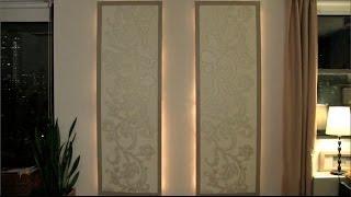 How to make lighted floating wall panels