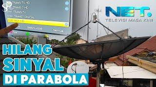 NET TV HD Hilang Sinyal di Parabola Telkom 4 | Cara Scan NET TV di Semua Receiver Parabola