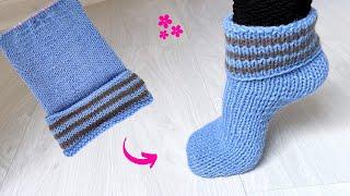 VERY EASY TO MAKE KNITTING SOCKS