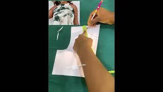 How to cut an halter neck dress/ easy way to cut an halter neck #basicstyle