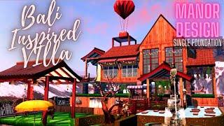 LifeAfter : Manor Design - Bali Inspired Villa | Single Foundation | Blueprint Tutorial