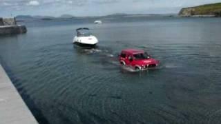 Sea Ray boat launch on Lecanvey beach