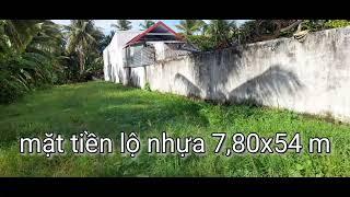 bán đất mặt tiền lộ nhựa xã phước thạnh huyện Châu thành 7,80x54m cln khu đông dân cách ql60 150m