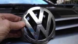 VW Golf Mk 5 hood stuck down - unlocking - the DIY method