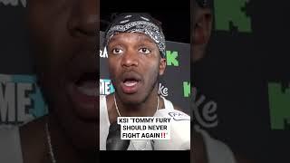 KSI ‘TOMMY FURY SHOULD NEVER FIGHT AGAIN’ #KSI #TommyFury #LoganPaul #DillonDanis #JakePaul #prime