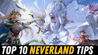 Top 10 Neverland Tips - Legend of Neverland