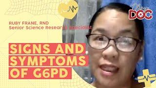 Signs and symptoms of G6PD deficiency | Okay, Doc! Highlights