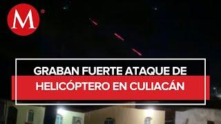 Captan helicóptero disparando a la Sindicatura de Jesús María en Culiacán