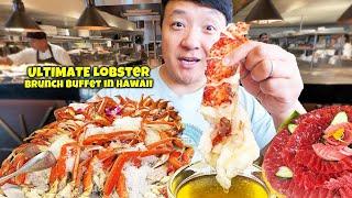 2 Hawaiian BUFFETS in ONE DAY! Epic LOBSTER BRUNCH vs. TRADITIONAL Hawaiian Food Buffet in Honolulu