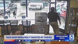 Taco shop repeatedly targeted by thieves