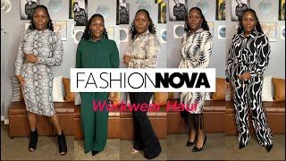 Fashion Nova Workwear Fall Try-On Haul 2024| High School Teacher Outfits on a Budget