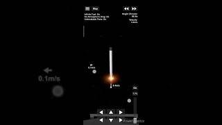 Landing Falcon 9 booster on the land base at Moon in sfs