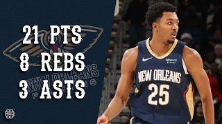 Trey Murphy 21 pts 8 rebs 3 asts vs Nuggets 24/25 season