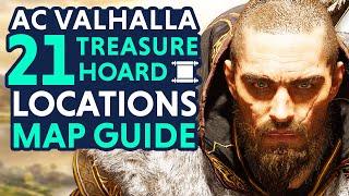 All 21 Treasure Hoard Map Locations & Solutions - Assassin's Creed Valhalla Treasure (AC Valhalla)