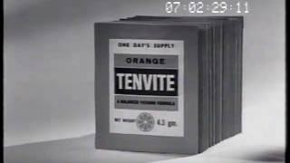 Tenvite Vitamins sachet 1962 TV commercial