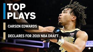 Highlights: Carsen Edwards Declares for 2019 NBA Draft | Purdue | B1G Basketball