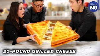 I Made A Giant 20-Pound Grilled Cheese For HellthyJunkFood • Tasty