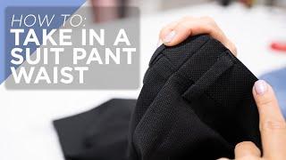 Best Way To Make Suit Pants Waist Smaller (Ep. 26)