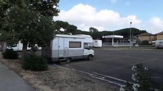 Come fare il ticket area sosta camper Tarquinia