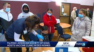 Filipino-American Society of Iowa hosts vaccine clinic in Des Moines