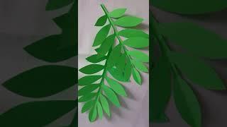 DIY - Paper Laeves Craft Tutorial - Cutting Paper Leaves - Lana Paper Flowers - Shorts