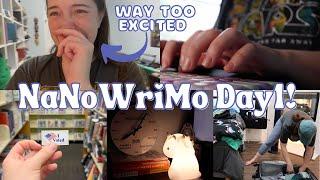 NANOWRIMO DAY 1 VLOG! | finally picking my project & writing 2,000 words 