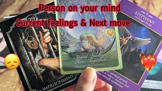 Person on your mind : Current Feeling/emotions of your personNext Move🫣Hindi tarot card reading